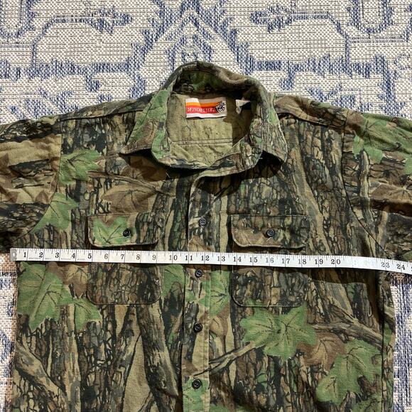 VTG 90's Winchester Camo Realtree Button Up Shirt Made in USA SZ L - Picture 4 of 5